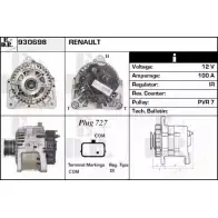 Генератор EDR Renault Clio (BR, CR) 3 Хэтчбек 1.2 16V (BR0R. BR1D. BR1L. CR0R) 65 л.с. 2005 – 2024 1BRRZ THJ 0CCX 930698