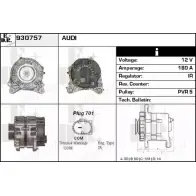 Генератор EDR 930757 T31 HHV MP9YN Audi A5