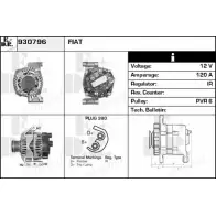 Генератор EDR 930796 Fiat Panda (319) 3 2012 – 2020 5TBPTHV Q AHC3