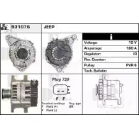 Генератор EDR P GB10 1231022277 931076 ABW3J