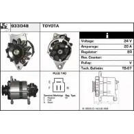 Генератор EDR 933048 1231030001 N IDBF 9K507L6