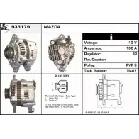 Генератор EDR Mazda RX-7 (FD) 3 1992 – 2002 936ZG 5G 933179 QGRKE