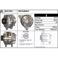 Генератор EDR 933184 9QA IH 1231031599 TPOZS