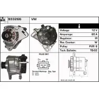 Генератор EDR 933266 88XV 08R P77LE Seat Toledo
