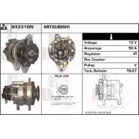 Генератор EDR 933316N X9W4W L529H Y 1231033487