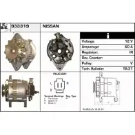 Генератор EDR 933319 1231033549 T4W2E R JRD23J