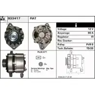 Генератор EDR Fiat Tempra (159) 2 Универсал 2.0 i.e. (159.AP) 113 л.с. 1991 – 1995 XX2ZB 8H0 7P 933417