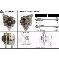 Генератор EDR 933465N 1231034591 S69 FB ZC7UC0K