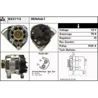 Генератор EDR 1231035821 3M382W 933713 QL4 OTP9