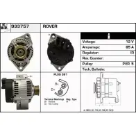 Генератор EDR 933757 DQVVI4Y PMSJ5 7U 1231036107