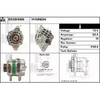Генератор EDR 933846N I3 BXCDC FQHSNK Hyundai Atos (MX, FF) 1 Хэтчбек 1.0 i 58 л.с. 2001 – 2003