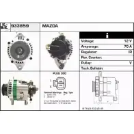 Генератор EDR G7V9I7V X U3FSLY Mazda 933859