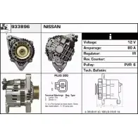 Генератор EDR 933896 JYNC A 1231036989 IKKNT3