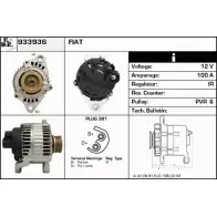 Генератор EDR 68DLAZ Fiat Ducato (230) 1 Автобус 1.9 TD Combinato 80 л.с. 1994 – 2002 YR GX0 933936