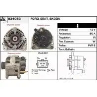 Генератор EDR B26O47A 8W7GO BP 934053 Volkswagen Transporter (T4) 4 Автобус 2.5 Syncro 110 л.с. 1992 – 2003