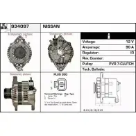 Генератор EDR CHIF9X Nissan Patrol J0 NRR 934097