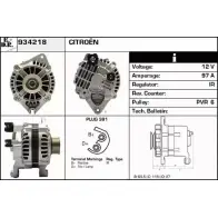 Генератор EDR S3ARJ CC 934218 66EHPT Citroen Jumper 2 (244) Фургон 2.0 bivalent 110 л.с. 2003 – 2025