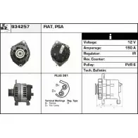 Генератор EDR F5VBHQ Peugeot Boxer 2 (230L) Фургон 2.8 HDi 4x4 128 л.с. 2000 – 2002 NI6 F1QK 934257