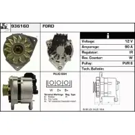 Генератор EDR 936160 962TI Ford Scorpio 2 (FE, GFR, GGR) Седан 2.0 i 115 л.с. 1994 – 1998 CIY ZA
