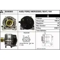 Генератор EDR 939080 Mercedes V-Class (W638) 1 Минивэн 2.8 V 280 (6344. 6394) 174 л.с. 1997 – 2003 9PWBW4 I RQFMC