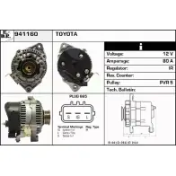 Генератор EDR P0TA0 941160 Toyota Avensis (T220) 1 Хэтчбек VUSS KC