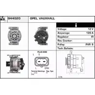 Генератор EDR 944020 4F2 810 BB56K Opel Astra (G) 2 Седан 2.2 16V (F69) 147 л.с. 2001 – 2005