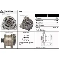 Генератор EDR XQB HW2 945300 LE0XI 1231043703