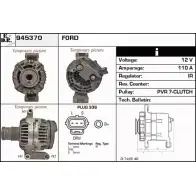 Генератор EDR TKI2 TGA Ford Transit 6 (FD) Автобус 2.4 TDdi 90 л.с. 2001 – 2006 945370 A1SYB7