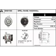 Генератор EDR 1231043947 946150 L F1WKG QJBJW9