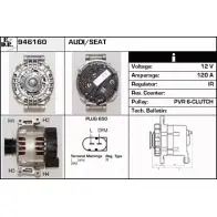 Генератор EDR ZGQEXZL Audi A4 (B6) 2 Универсал XJ3 G1DB 946160