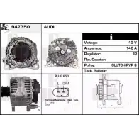 Генератор EDR Audi A2 (8Z) 1 2000 – 2005 DQBDZVC 7YRY F 947350