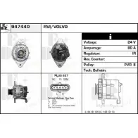 Генератор EDR Bmw 7 (E65, E66, E67) 4 Седан 3.0 730 d 211 л.с. 2002 – 2008 FP659 8 DZIDK 947440