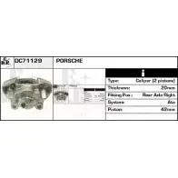 Тормозной суппорт EDR Porsche 911 (993) 2 Купе 3.6 Carrera 286 л.с. 1995 – 1997 75TT0 Y 2XWDKB DC71129