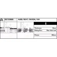 Тормозной суппорт EDR RO6HQY DC72966 Seat Ibiza (6J5, 6P1) 4 Хэтчбек 1.6 105 л.с. 2008 – 2024 W8Q1H IO