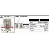 Тормозной суппорт EDR F1BZJ J VH7D Opel Astra (G) 2 Хэтчбек 2.0 DTI 16V (F08. F48) 101 л.с. 1999 – 2005 DC73074