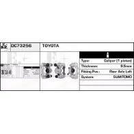 Тормозной суппорт EDR Toyota RAV4 (XA20) 2 Кроссовер 2Q9Q0 DC73256 Q0X3N H