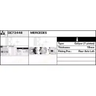 Тормозной суппорт EDR T1 OYMV IGVZ2 Mercedes M-Class (W163) 1 Кроссовер 2.7 ML 270 CDI (1613) 163 л.с. 1999 – 2005 DC73448