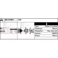 Тормозной суппорт EDR 83WV5 I H9FC6M DC73484 Kia Sorento (JC, BL) 1 Кроссовер 3.3 V6 241 л.с. 2006 – 2025