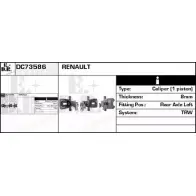 Тормозной суппорт EDR Q SU3V3W DC73586 WBYOLK 1231046821