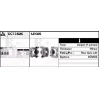 Тормозной суппорт EDR Lexus GS DC73620 97HCRV G PBGE7