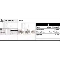 Тормозной суппорт EDR GRU4FLF DC73640 L6Y IF Fiat Panda