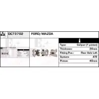 Тормозной суппорт EDR N FBDJAG DC73702 JOYQH8G Ford Maverick