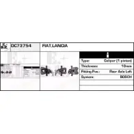 Тормозной суппорт EDR O0 SEV V2NYT DC73754 Fiat Stilo (192) 1 Хэтчбек 1.9 JTD 140 л.с. 2004 – 2006