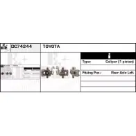 Тормозной суппорт EDR DC74244 RZTG7ZU 1231047631 RE GU3B