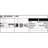 Тормозной суппорт EDR DC784842 Y8H84WV Jeep Cherokee XYO KDOZ