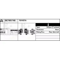 Тормозной суппорт EDR UWVFRQ8 1231048953 17 VZM DC785748