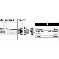 Тормозной суппорт EDR 1231051539 53G52KK DC82624 R PT80G