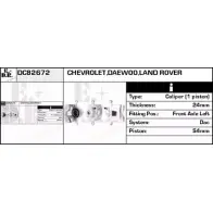 Тормозной суппорт EDR MO43K6 R 4WFHPP Chevrolet Lacetti 1 (J200) Хэтчбек 1.8 121 л.с. 2005 – 2024 DC82672