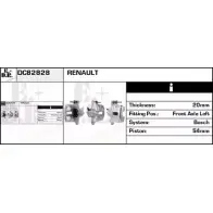 Тормозной суппорт EDR DC82828 IPNZ41R Renault Kangoo (FC) 1 Фургон 1.9 D 65 (FC0E. FC02. FC0J. FC0N) 64 л.с. 1997 – 2024 YAG3GT 2