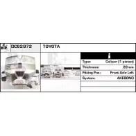 Тормозной суппорт EDR 1231052223 DWDDTH9 CP KI08R DC82972